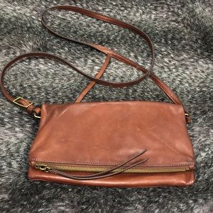 Brown leather crossbody